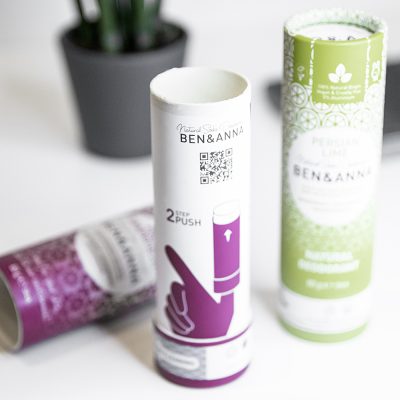 Ben&Anna natūralūs veganiški dezodorantai be plastiko